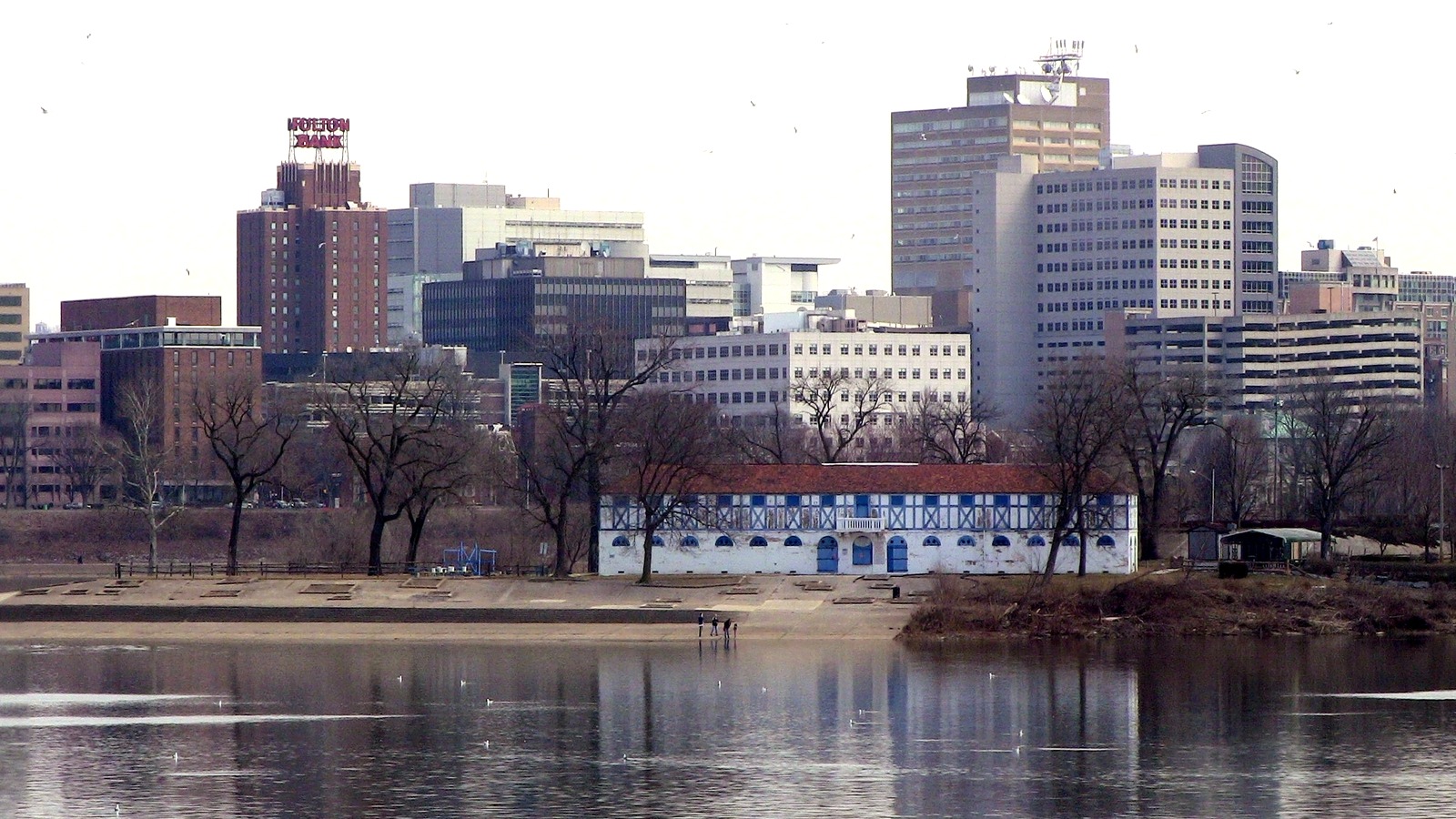 Harrisburg skyline across the Susquehanna River
