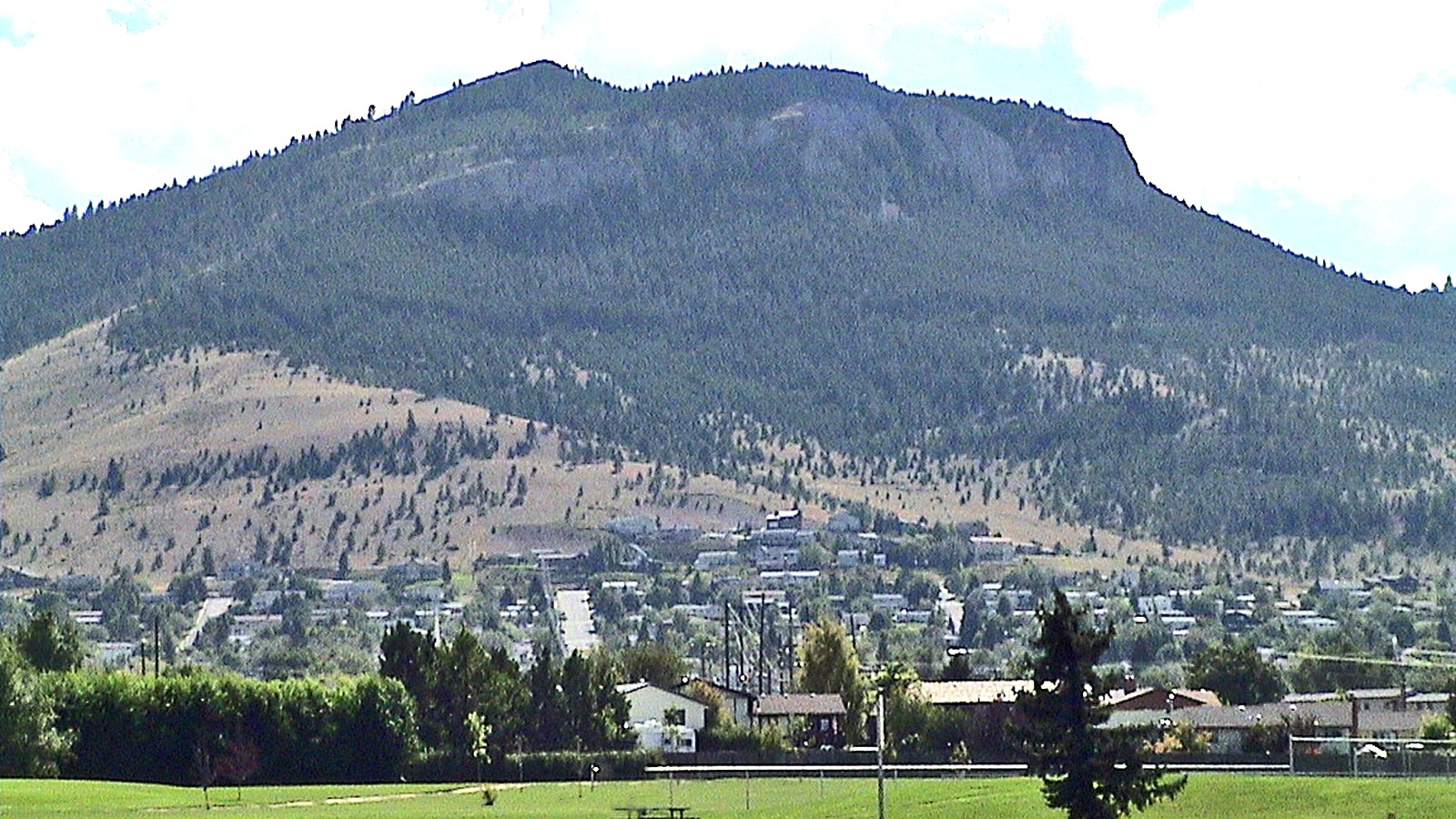 Mount Helena above the city