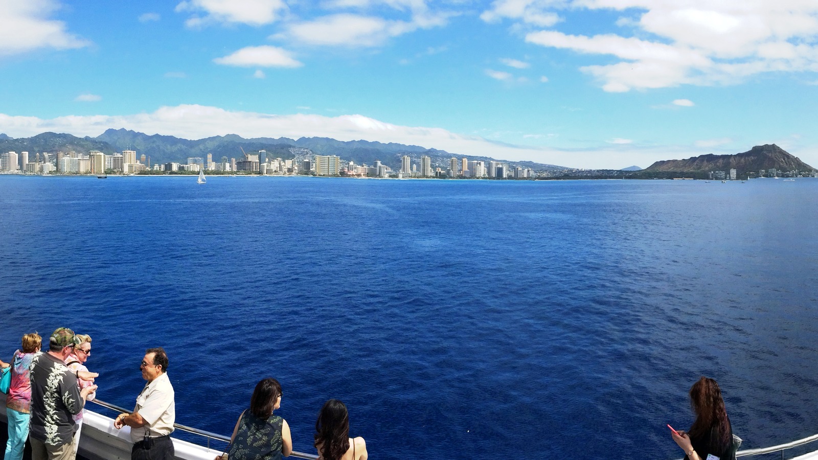 Honolulu, Waikiki and Diamond Head panorama