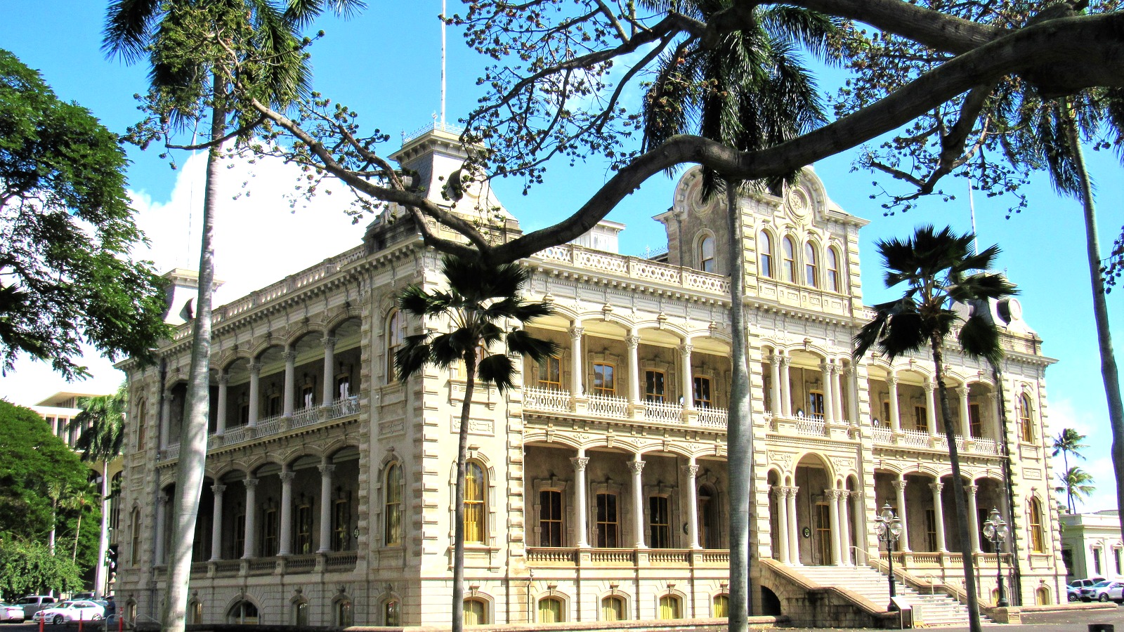 Iolani Palace in downtown Honolulu