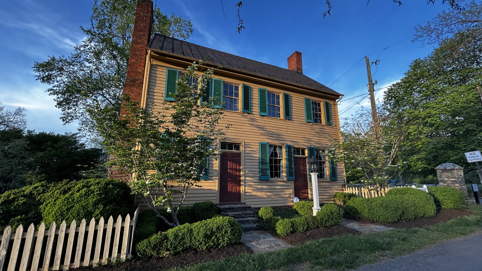 Miller-Claytor House and garden inside Riverside Park in Lynchburg
