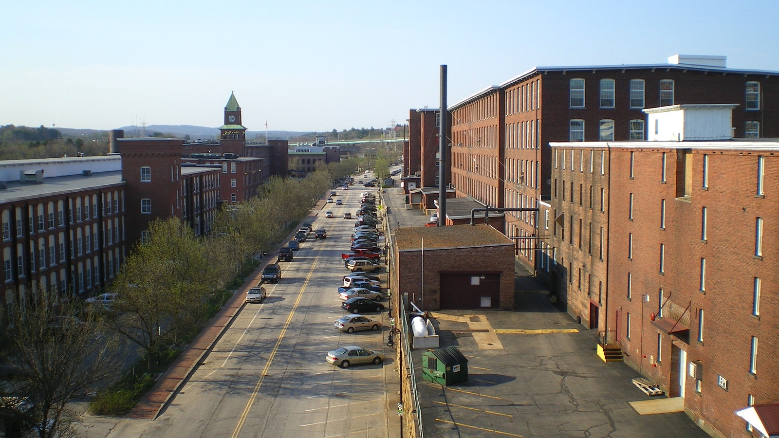 Historic brick Amoskeag mill buildings