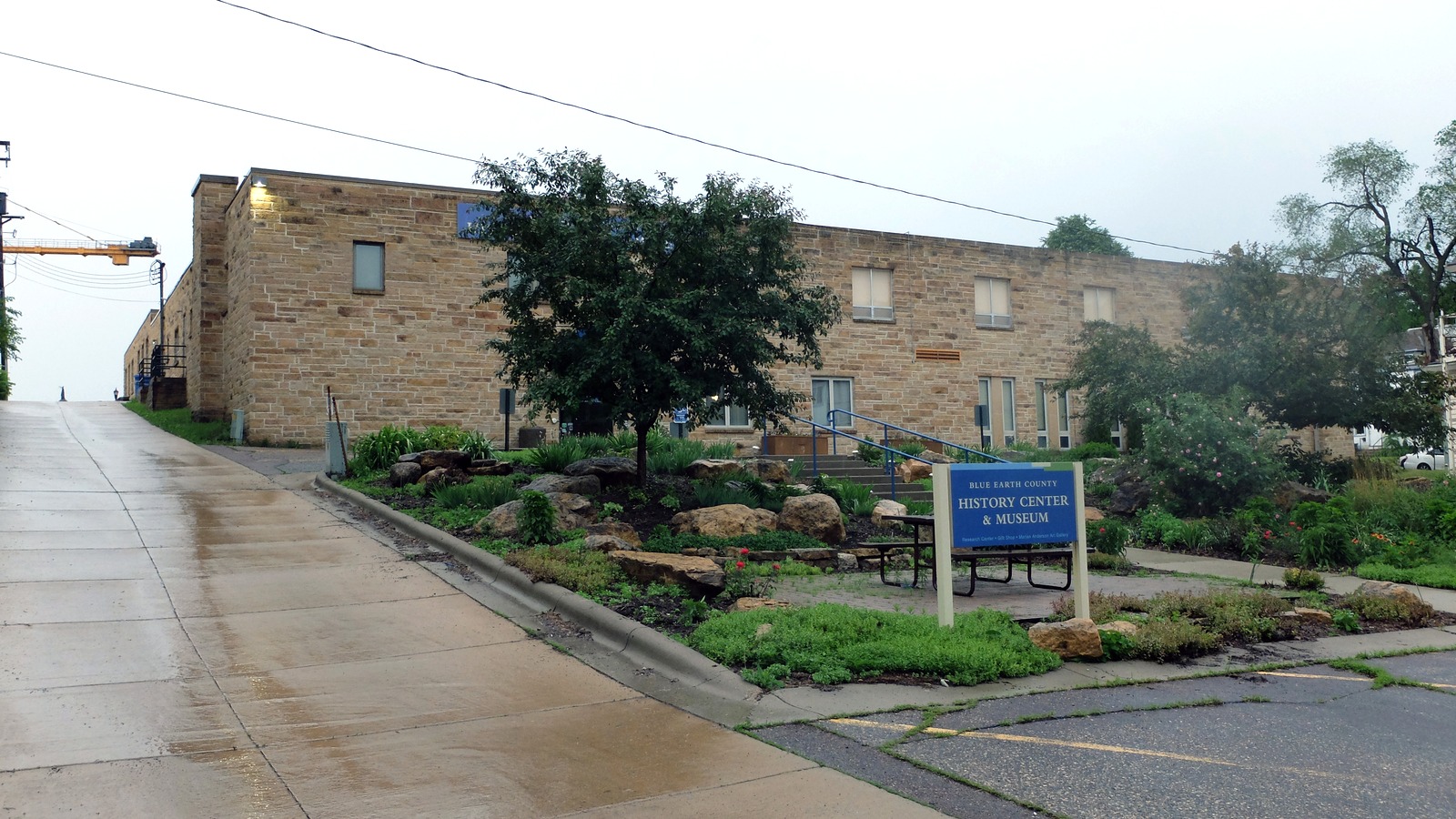 Blue Earth County History Center and Museum entrance in Mankato