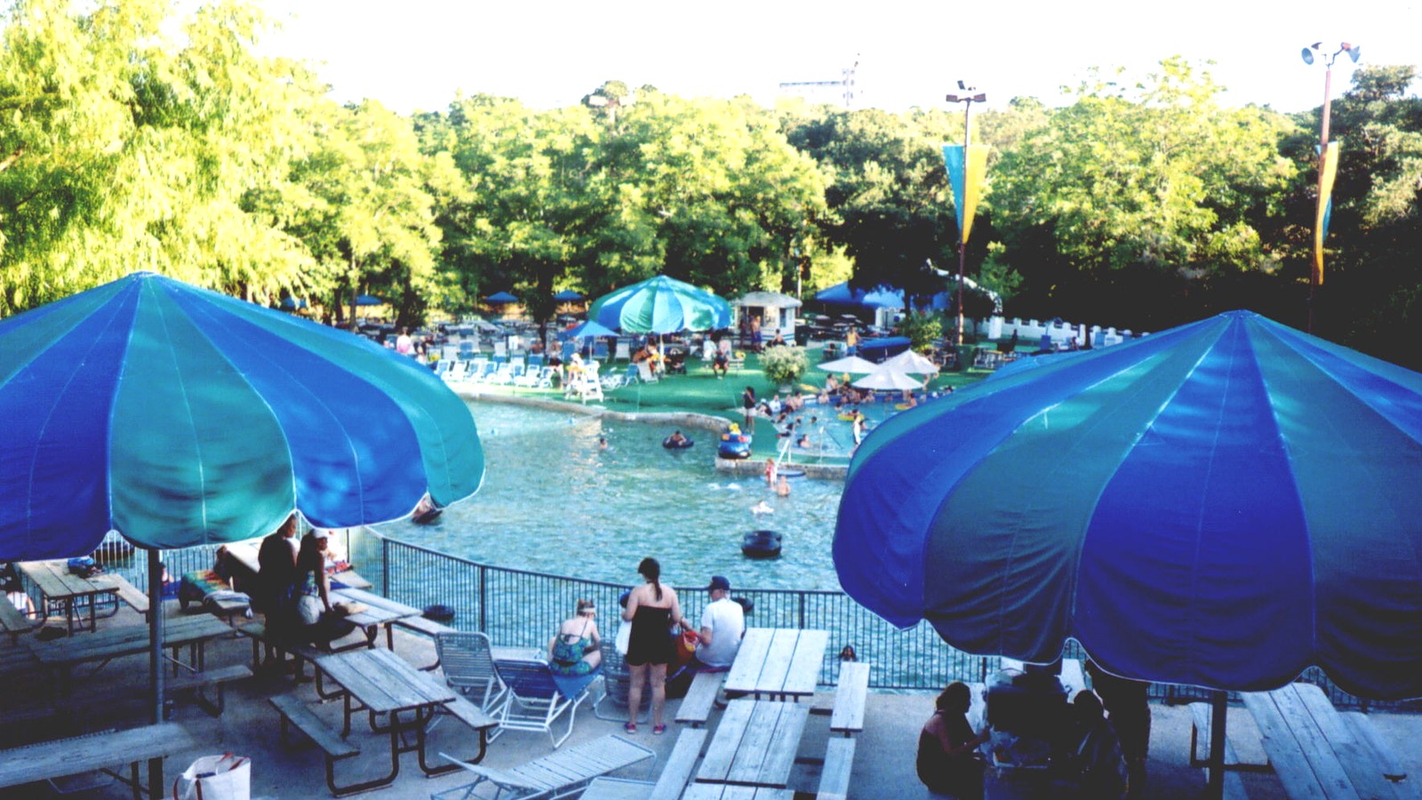 The main pool complex at Schlitterbahn New Braunfels