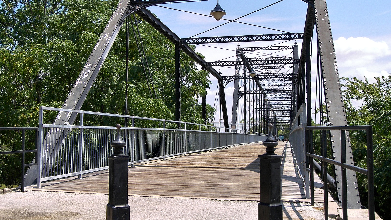 Historic Faust Street Bridge over the Guadalupe River