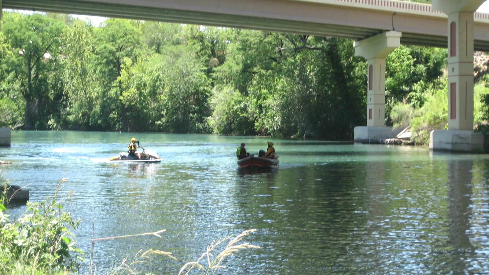Guadalupe River flowing through New Braunfels