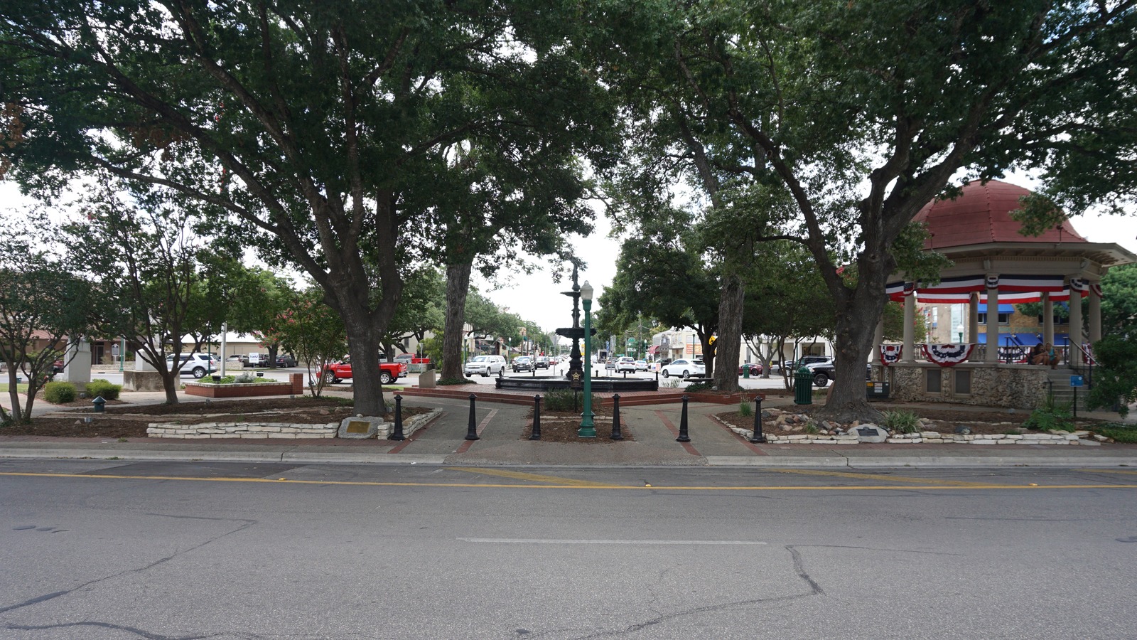Main Plaza in downtown New Braunfels