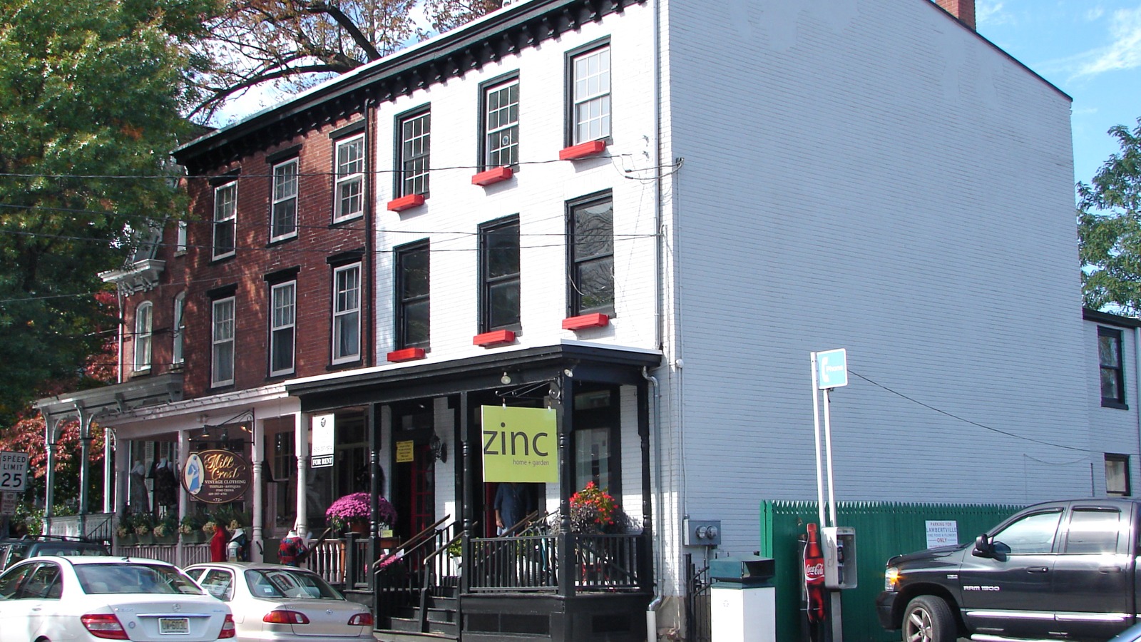 Historic commercial buildings in Lambertville, New Jersey