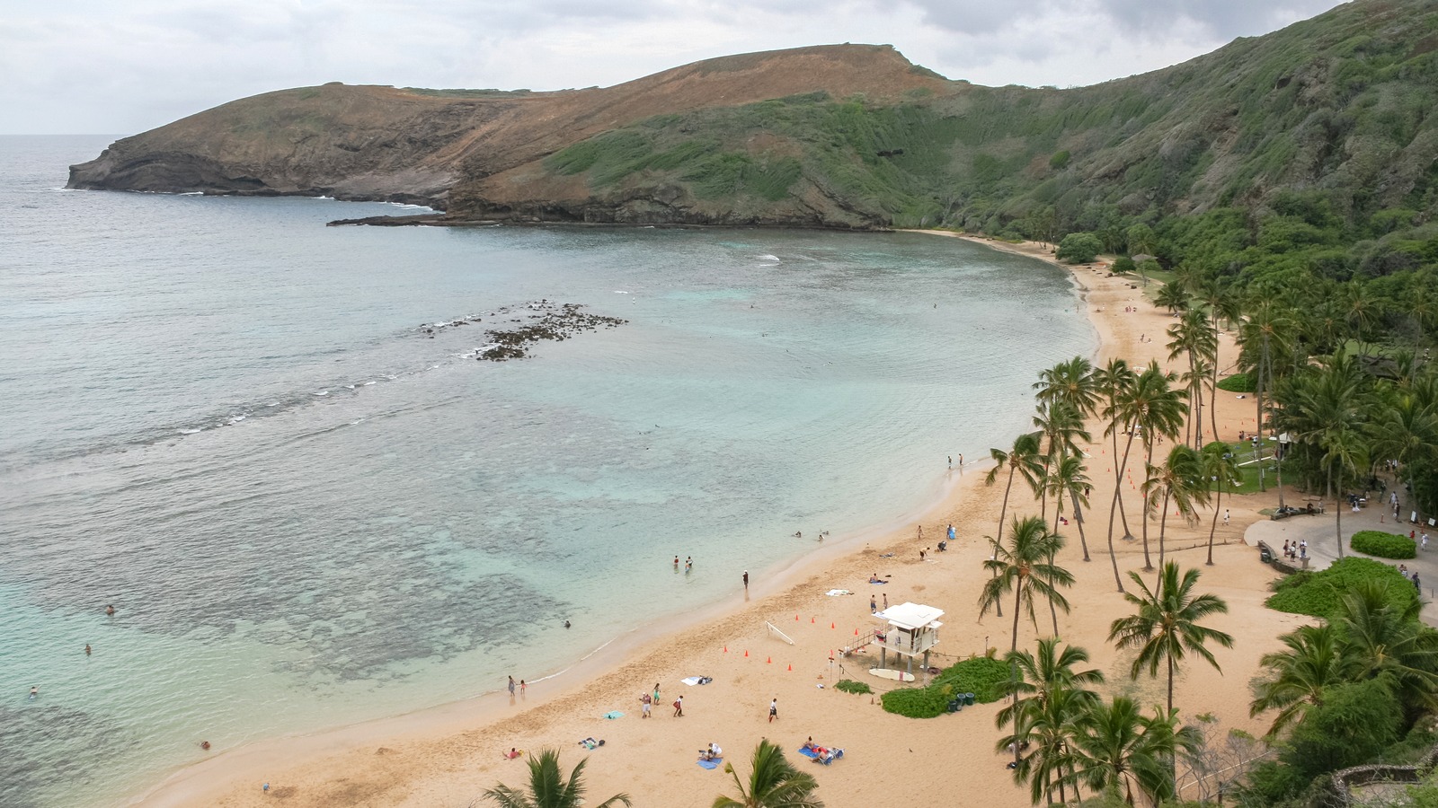 Hanauma Bay viewed from the crater rim