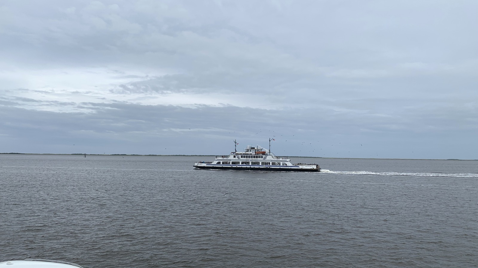 Southport to Fort Fisher ferry crossing the Cape Fear River
