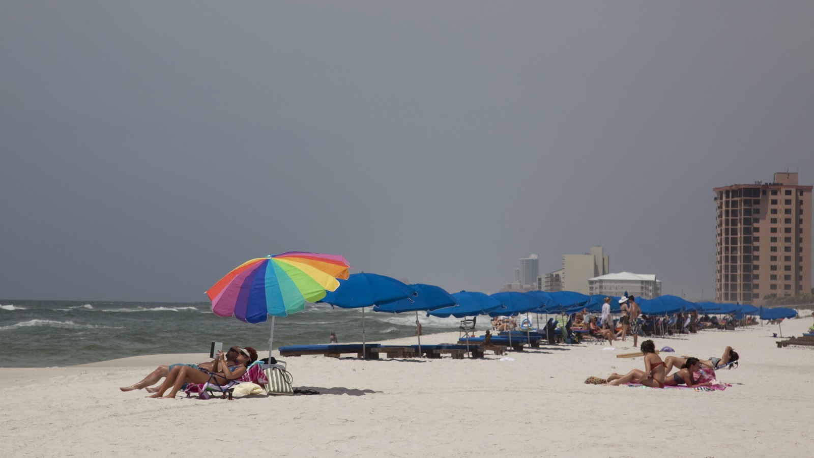 White sand and Gulf water at Orange Beach