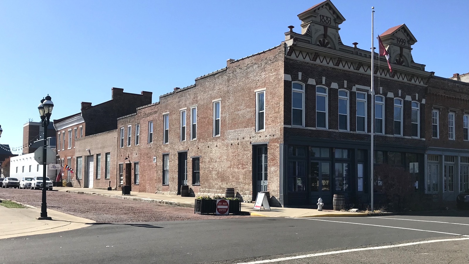 Historic commercial buildings at Broadway and South Water Street in Paducah