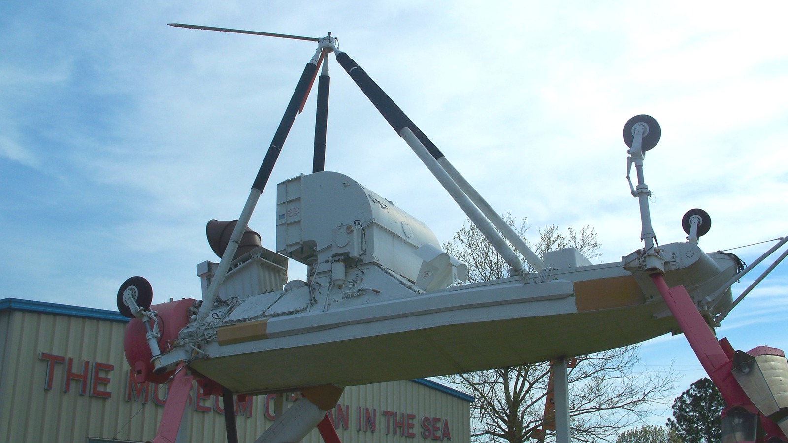 Historic hydrofoil displayed at the Man in the Sea Museum