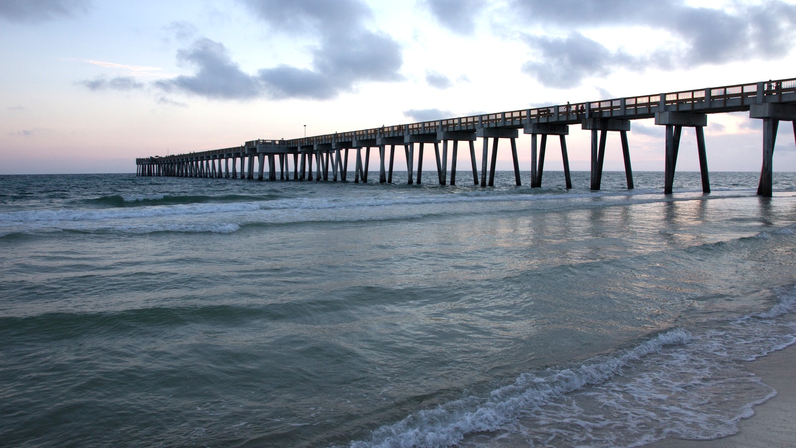 Russell-Fields City Pier extending into the Gulf at Panama City Beach