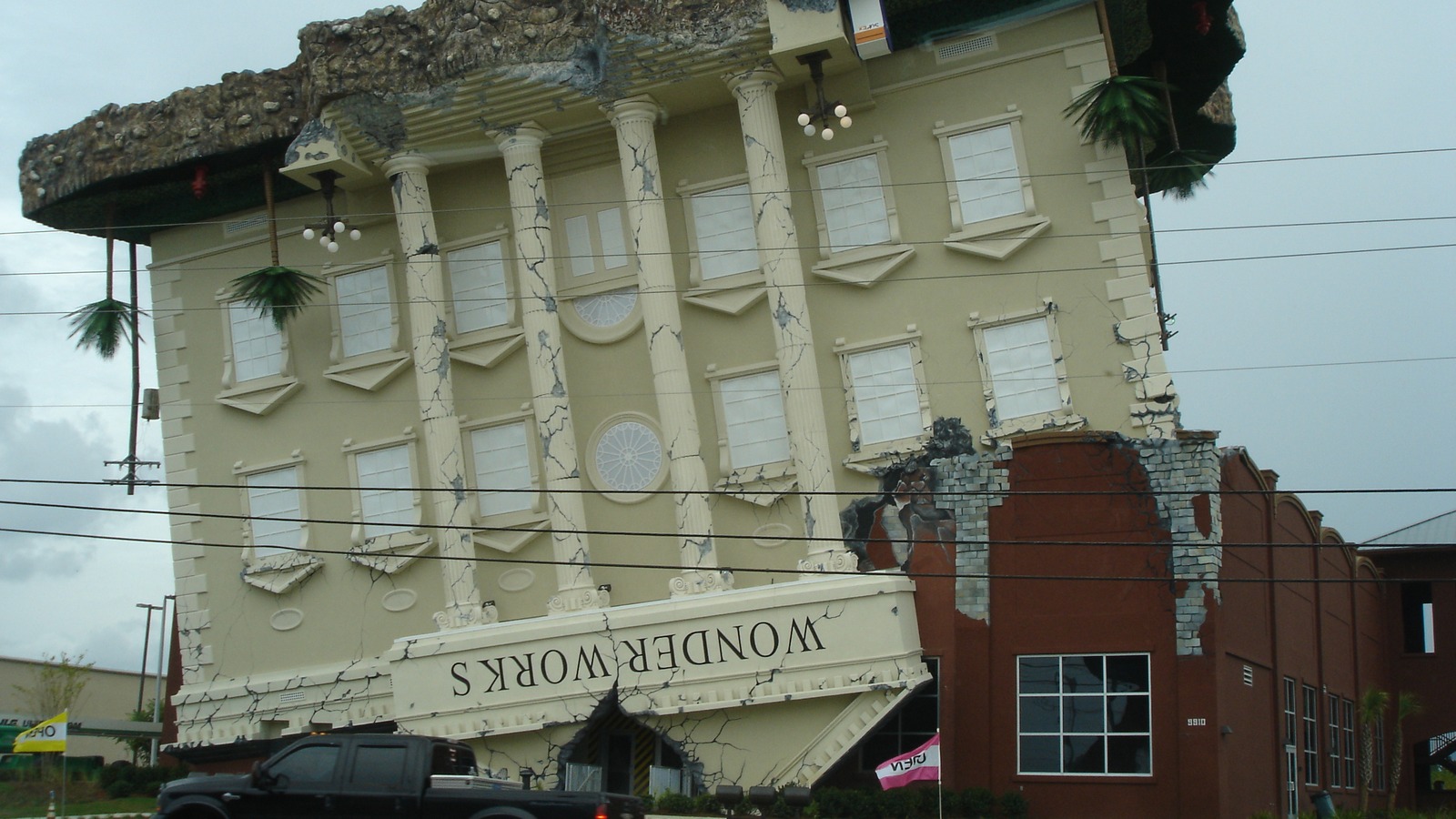 Upside-down WonderWorks building in Panama City Beach