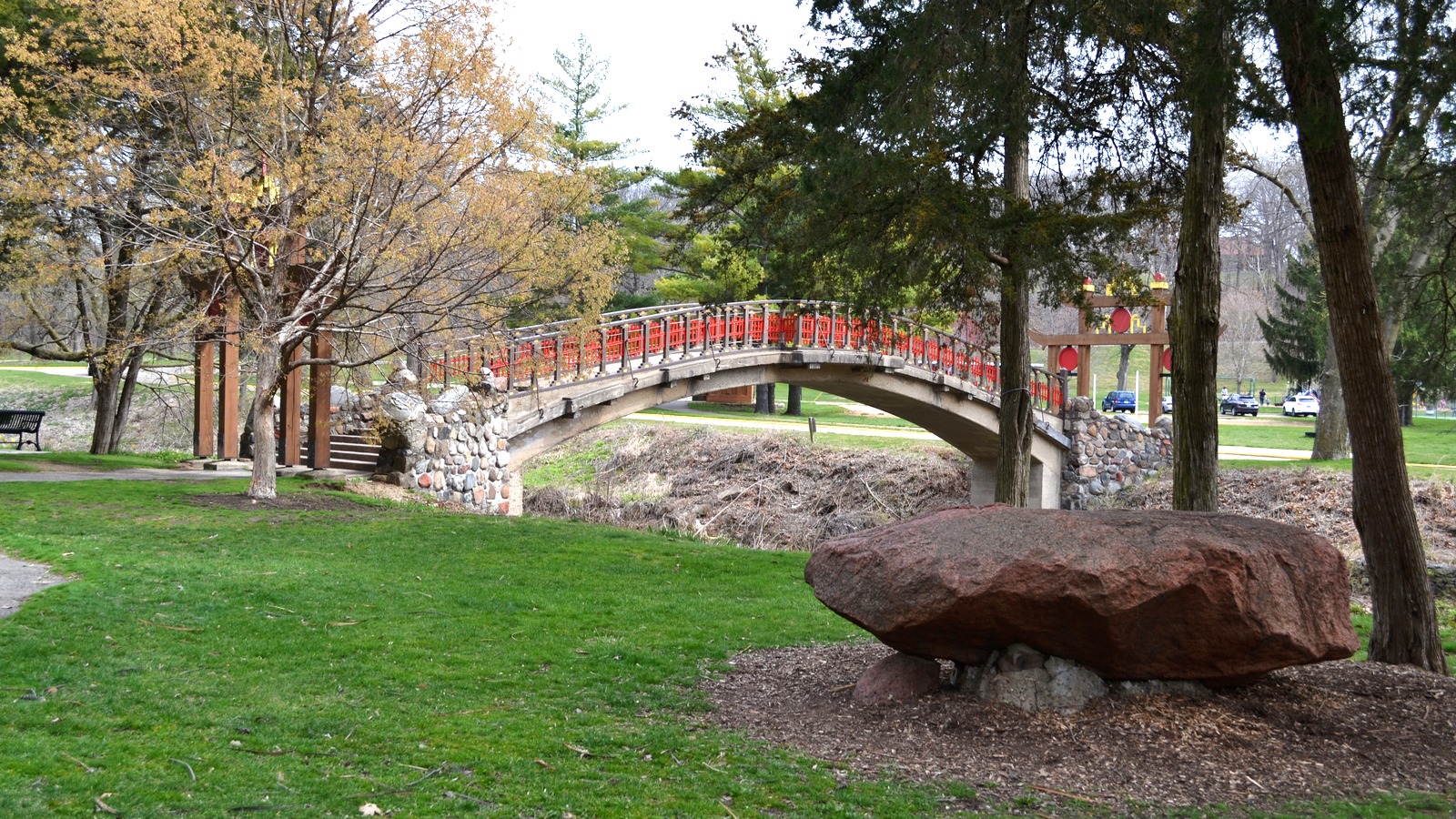 Japanese bridge in Bradley Park