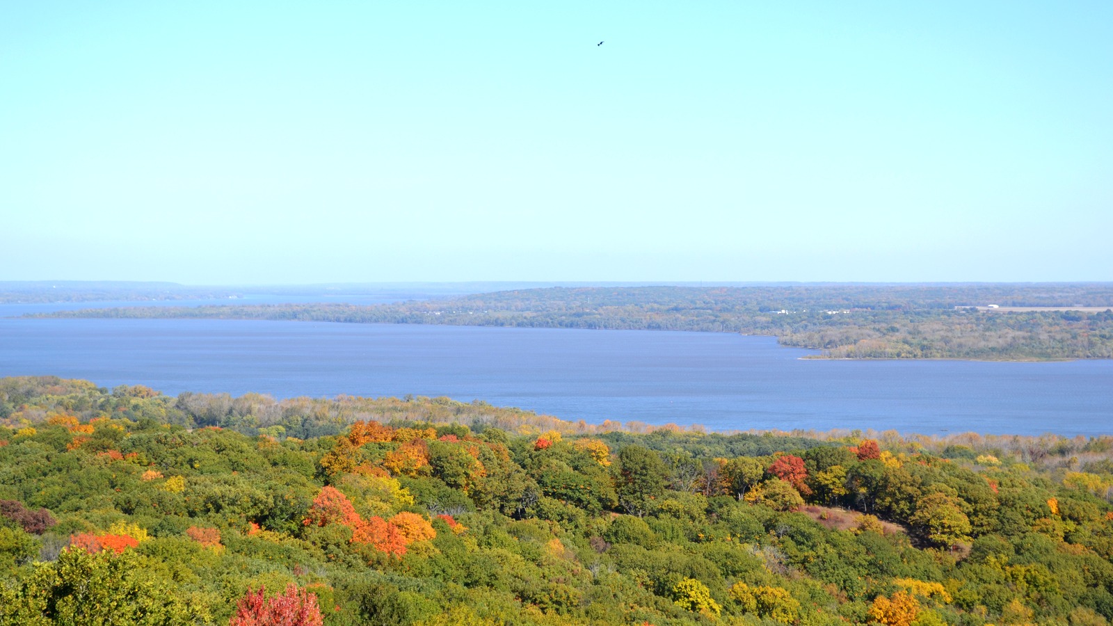 Upper Peoria Lake from Tower Park observation deck