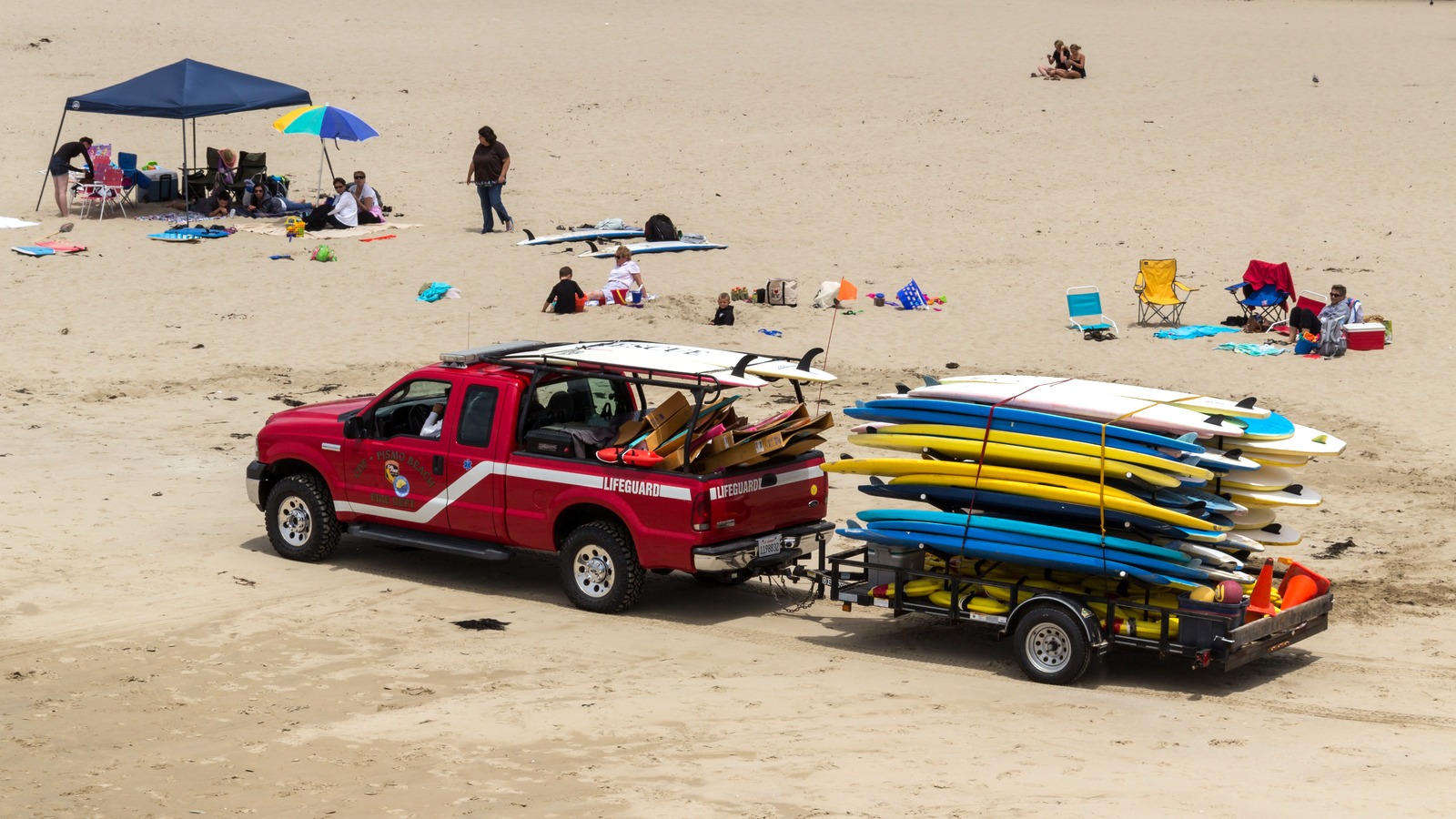 Sand and surf at Pismo State Beach