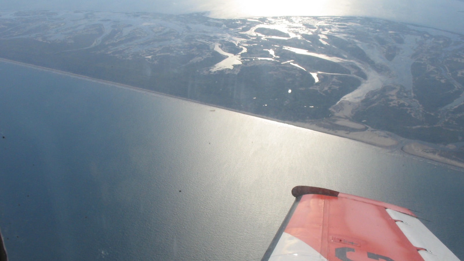 Aerial view of San Jose Island near Port Aransas