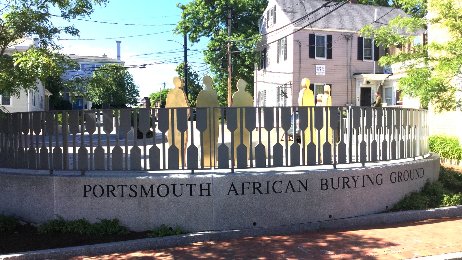 Memorial at the Portsmouth African Burying Ground