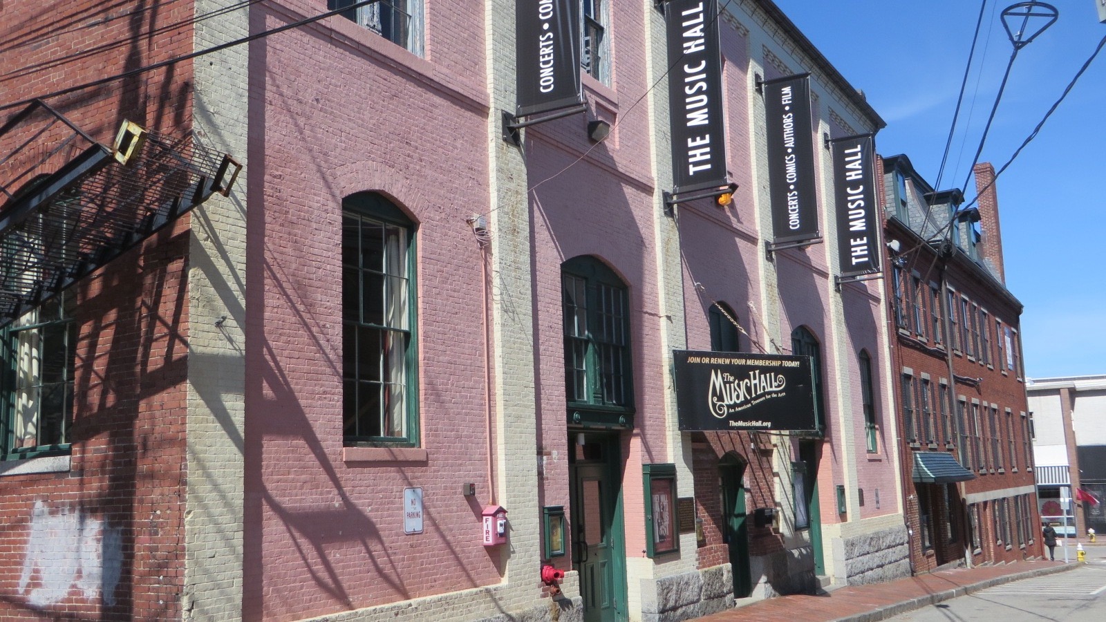 The Music Hall facade in Portsmouth, New Hampshire