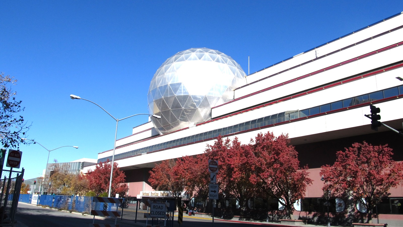 National Bowling Stadium exterior in downtown Reno