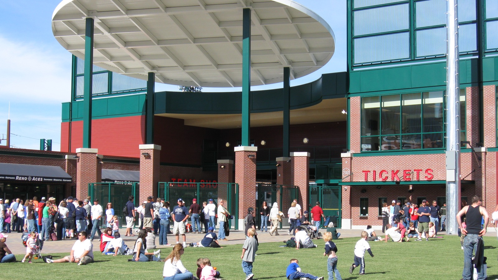 Greater Nevada Field main entrance in Reno
