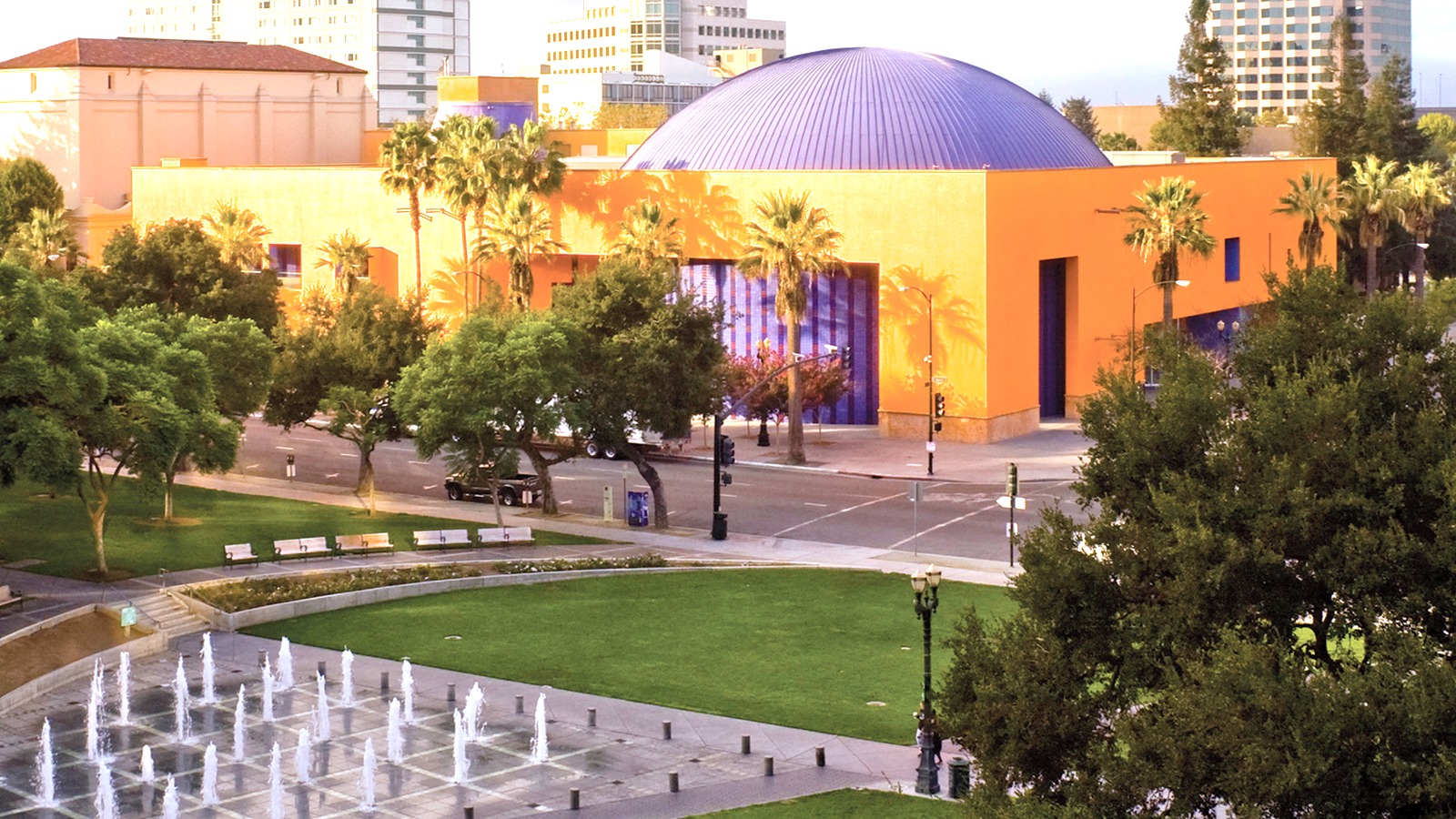 The Tech Interactive exterior in downtown San Jose