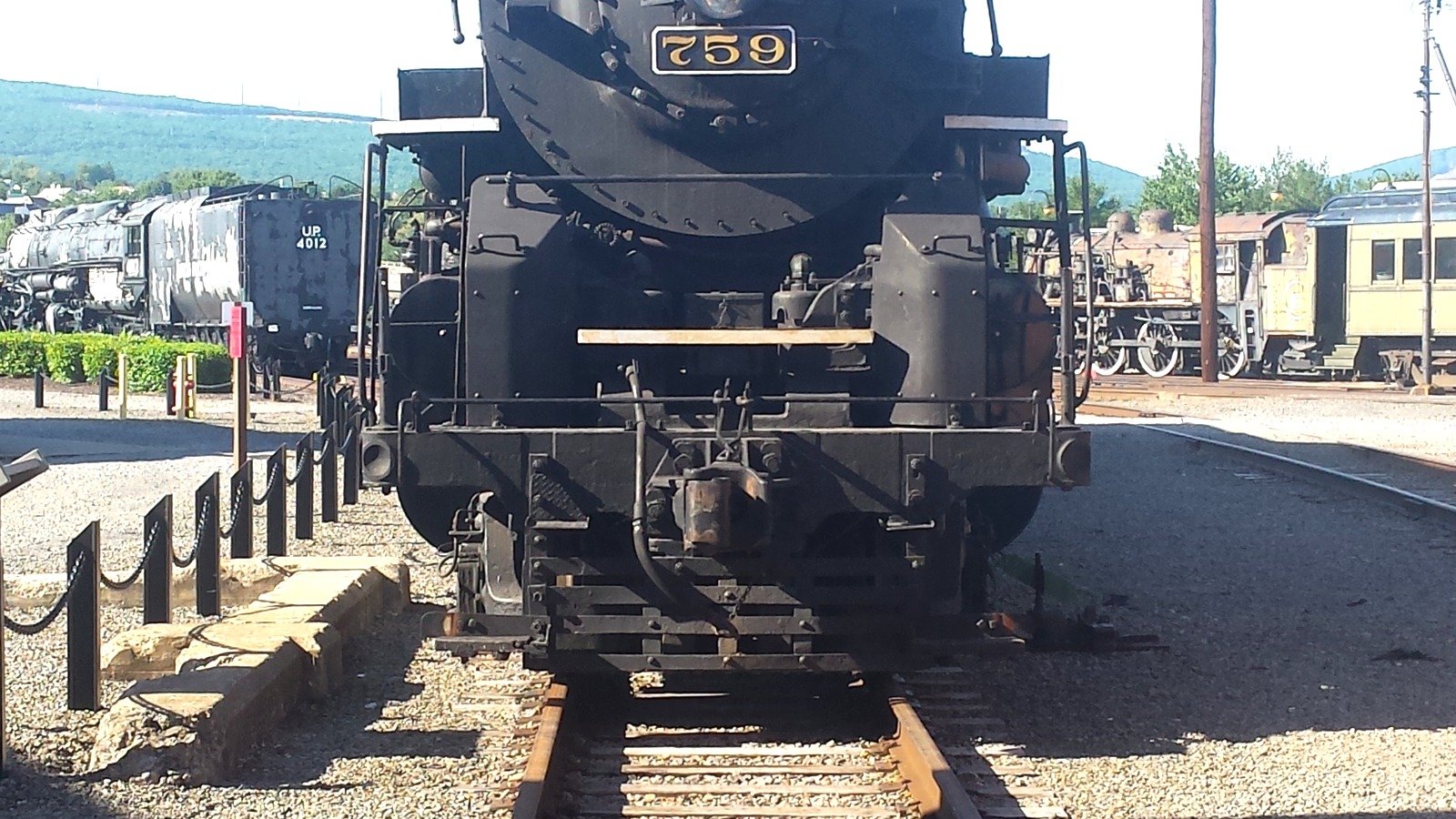 Historic locomotives at Steamtown National Historic Site