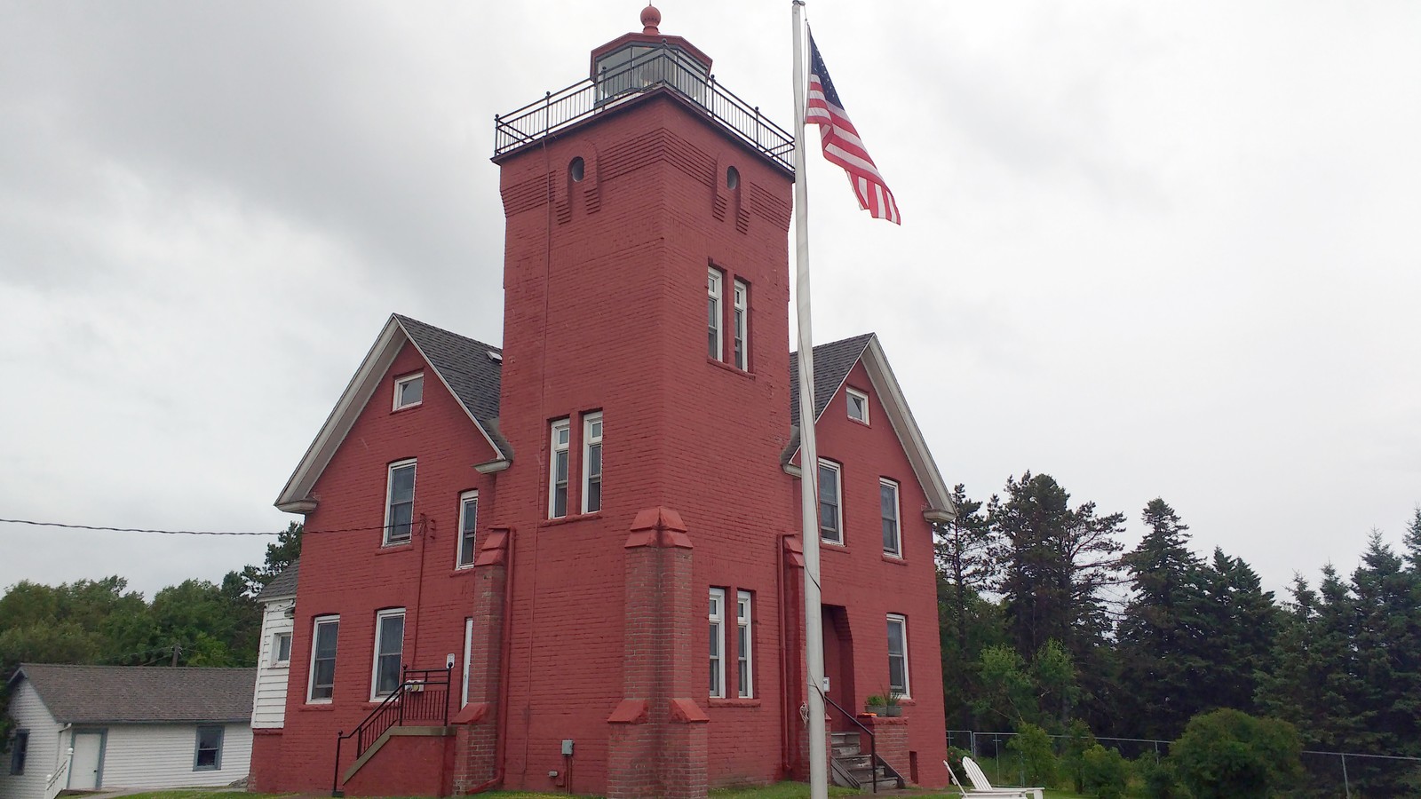Two Harbors Light Station above Agate Bay