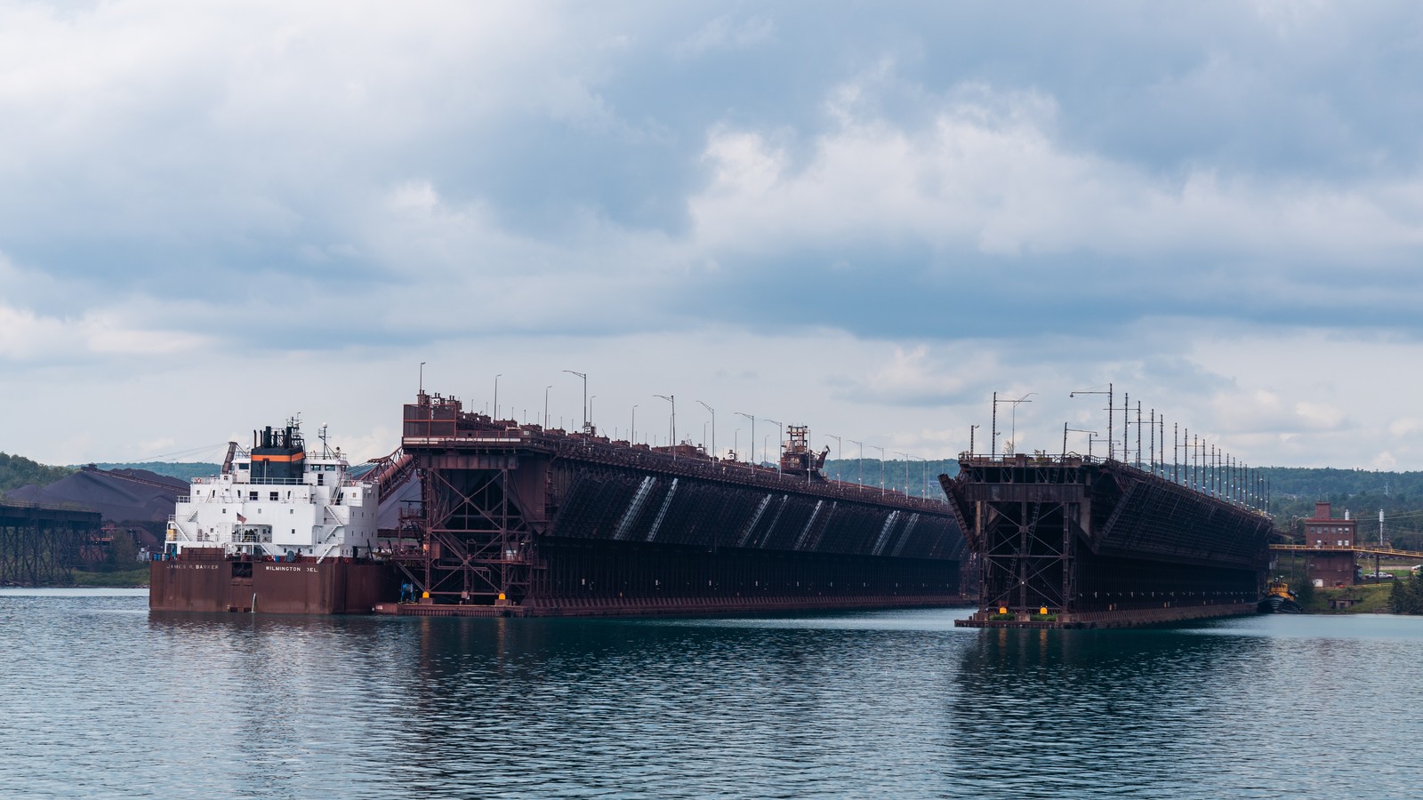 Working iron ore docks at Agate Bay in Two Harbors