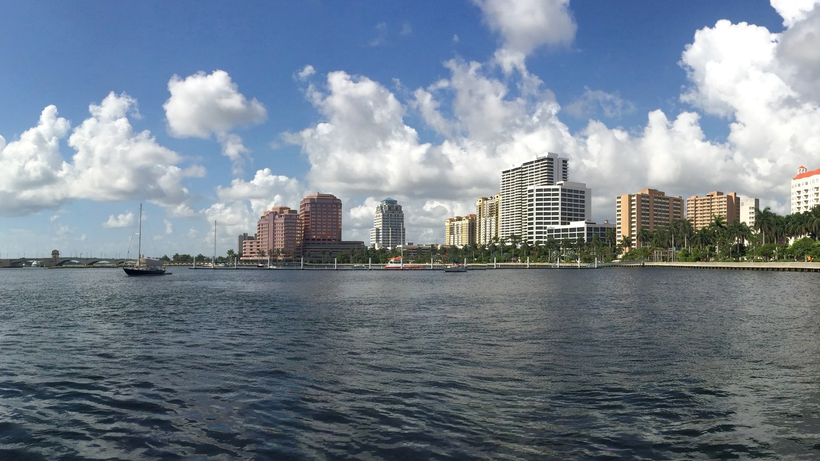 West Palm Beach skyline across the Intracoastal Waterway