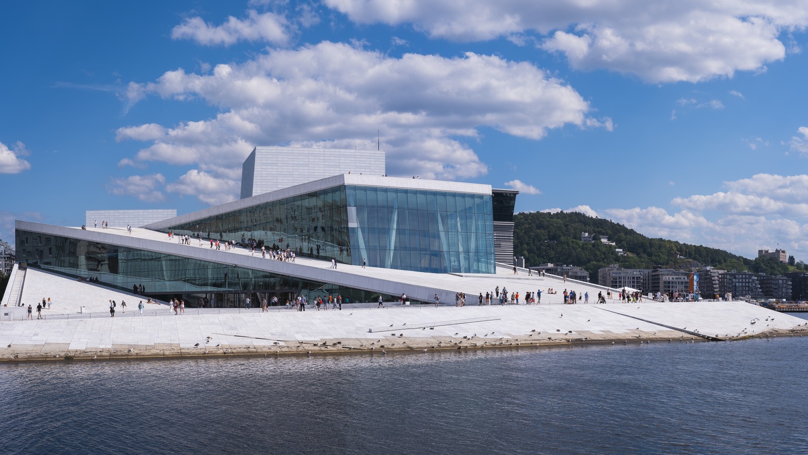 The Oslo Opera House on the waterfront