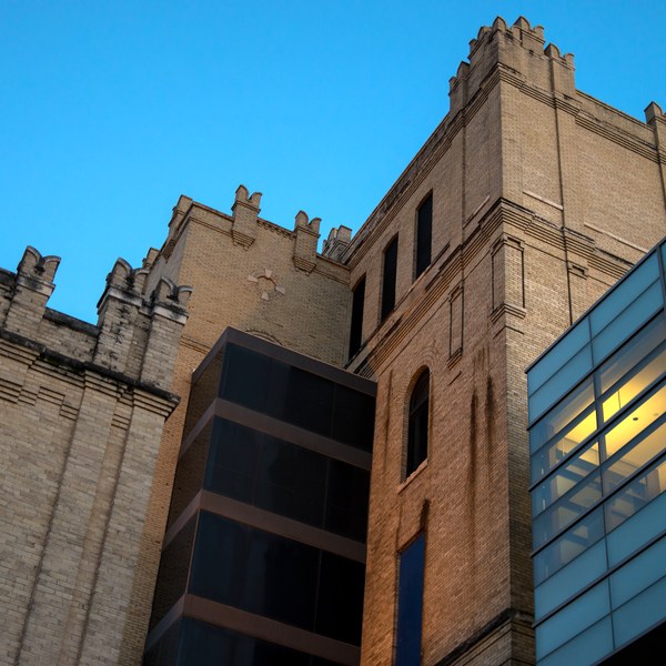 The former brewery buildings that house the San Antonio Museum of Art
