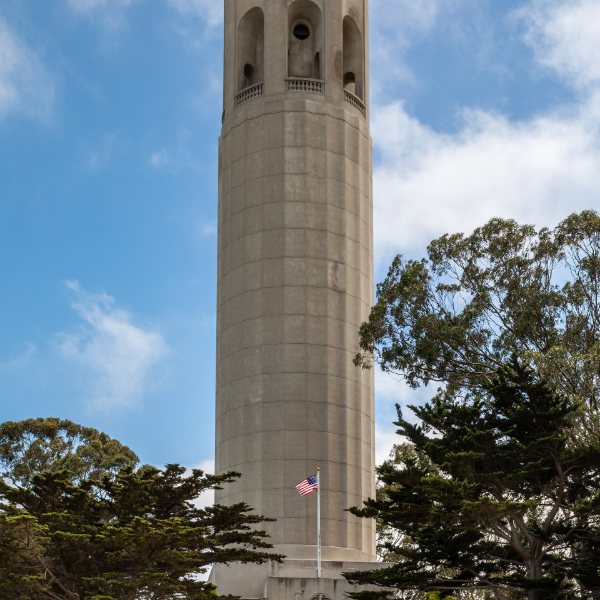 Coit Tower and the Filbert Steps, San Francisco