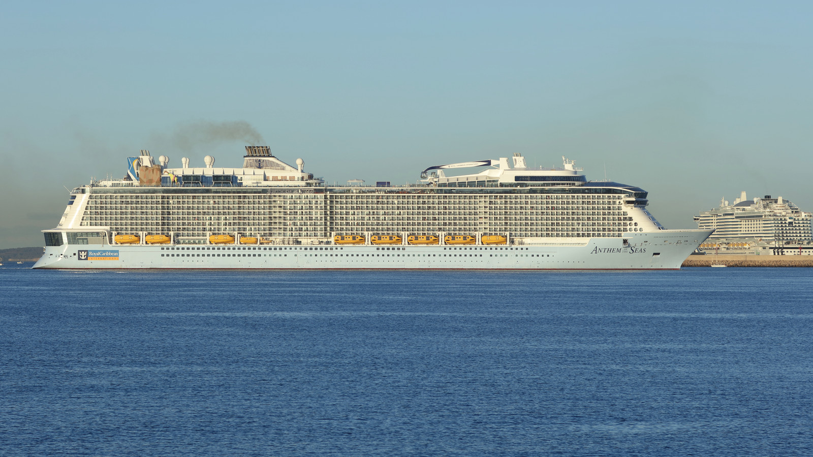 Anthem of the Seas entering Palma de Mallorca