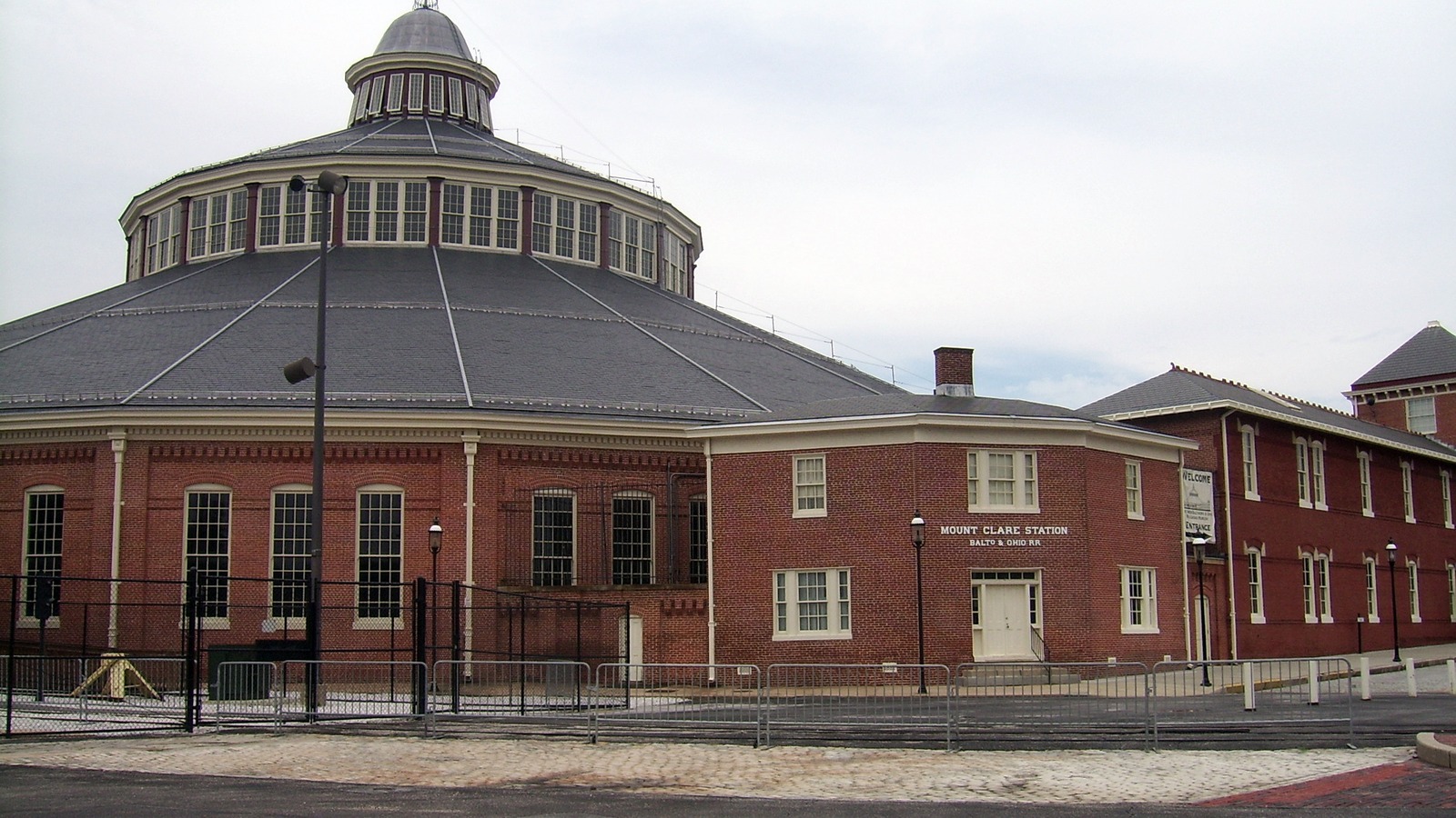 Locomotives displayed at the B&O Railroad Museum