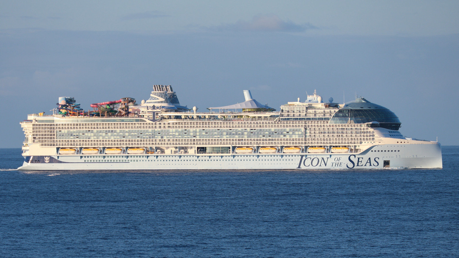 Icon of the Seas sailing near Puerto Rico in January 2025