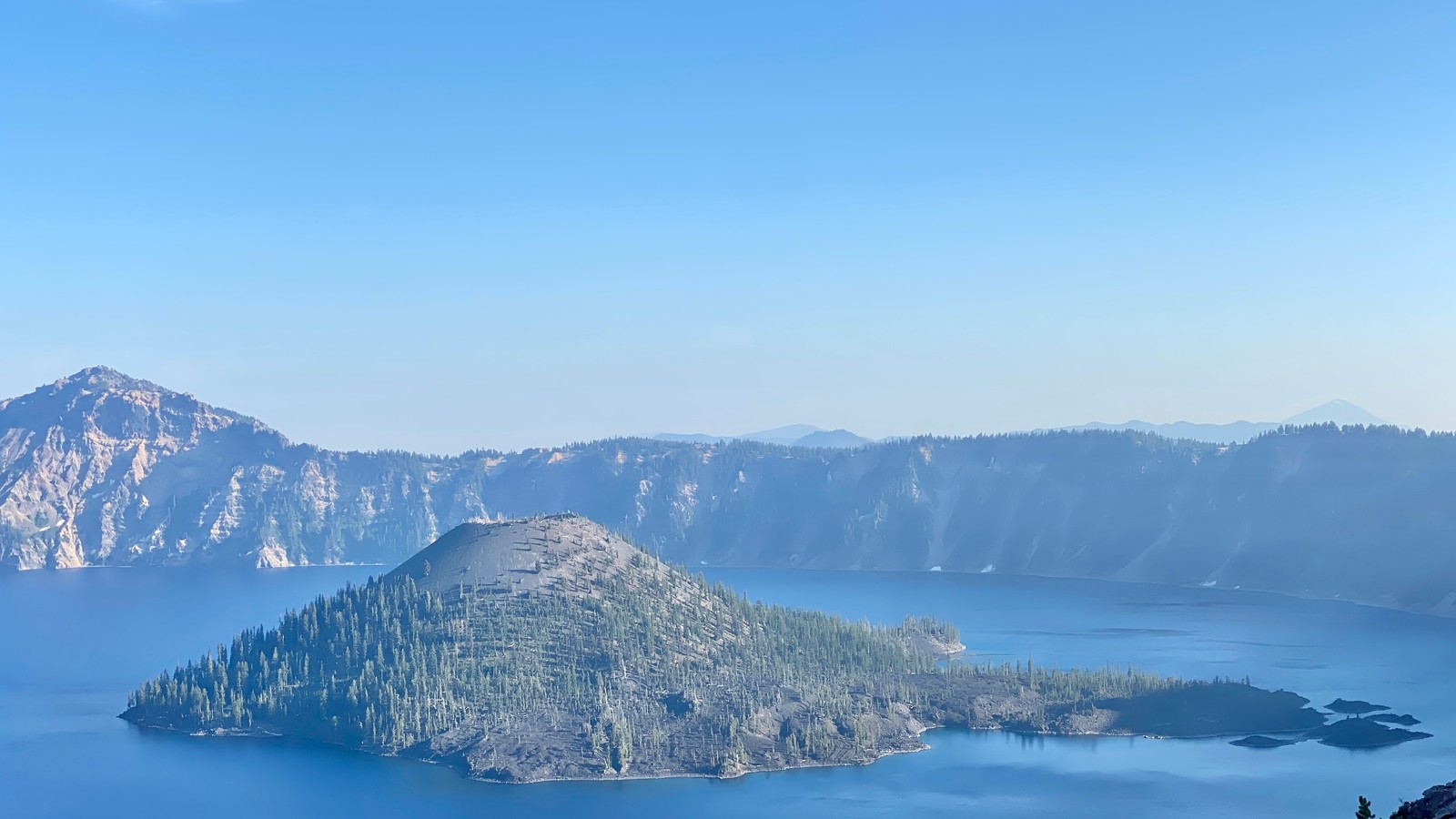 Wizard Island in Crater Lake National Park, Oregon