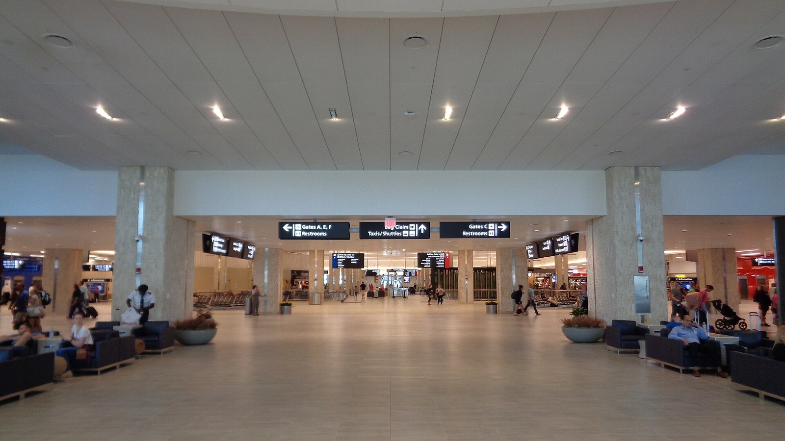 Main terminal level 3 at Tampa International Airport