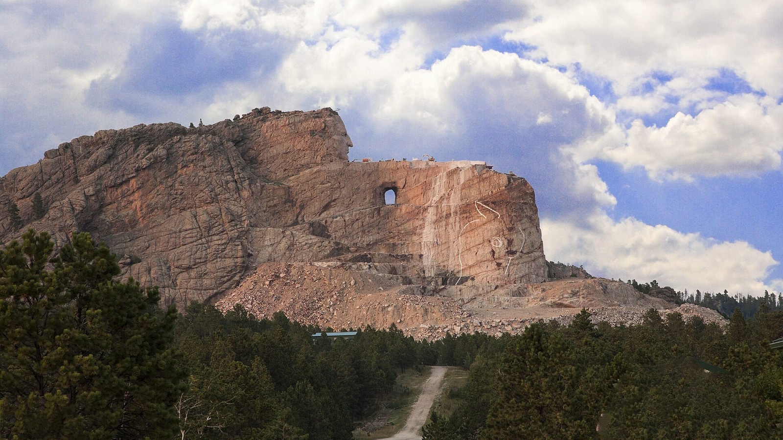 Crazy Horse Memorial mountain carving in the Black Hills