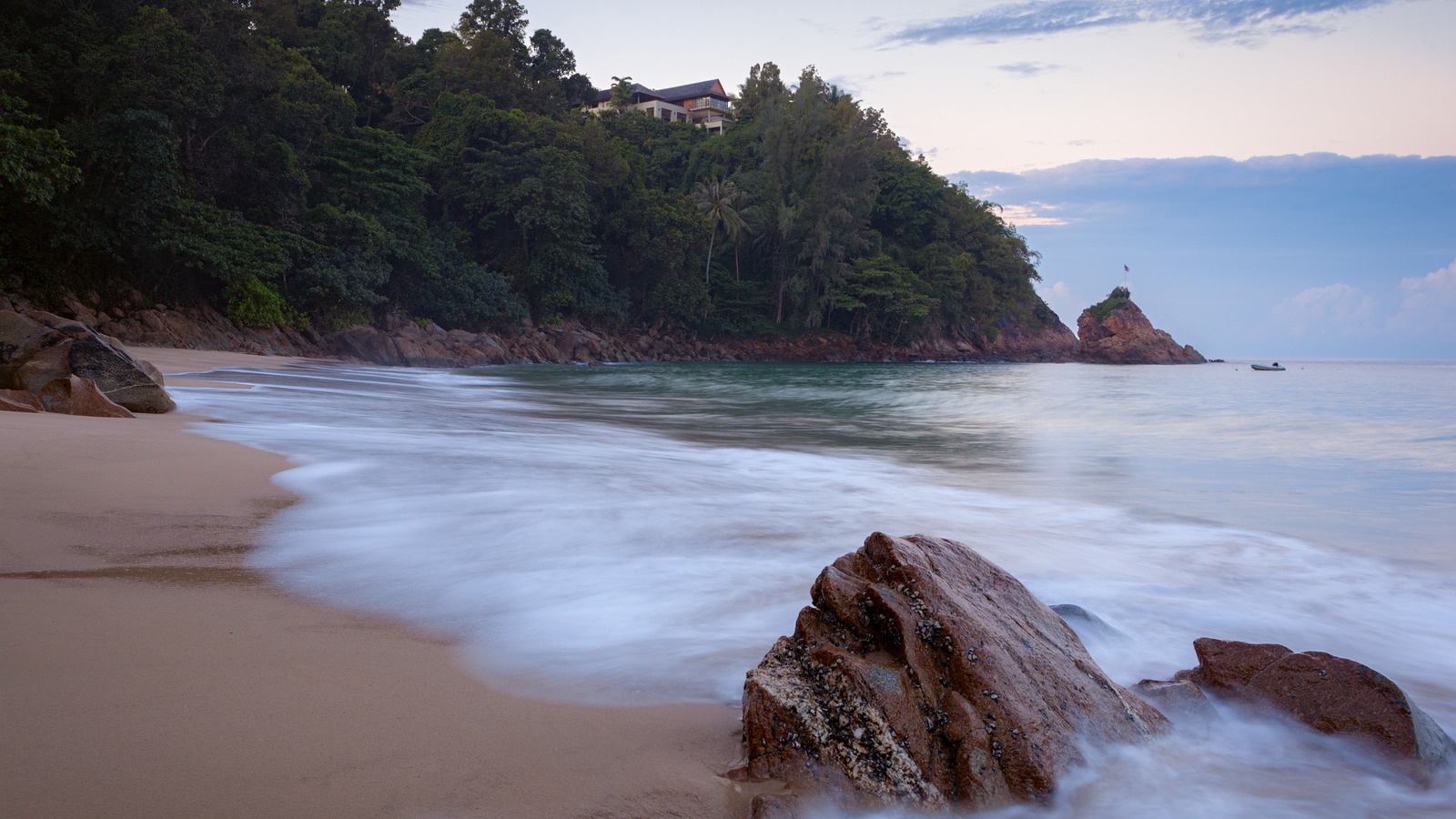 Banana Beach in Phuket in a December 2017 file photograph, not current storm conditions