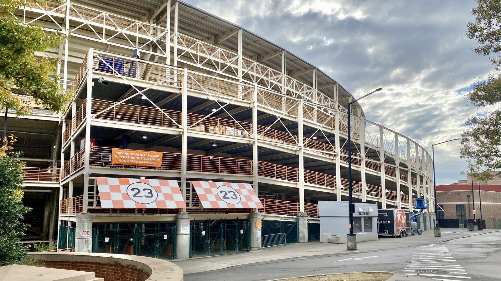 Exterior view of Neyland Stadium in Knoxville, home of Tennessee football