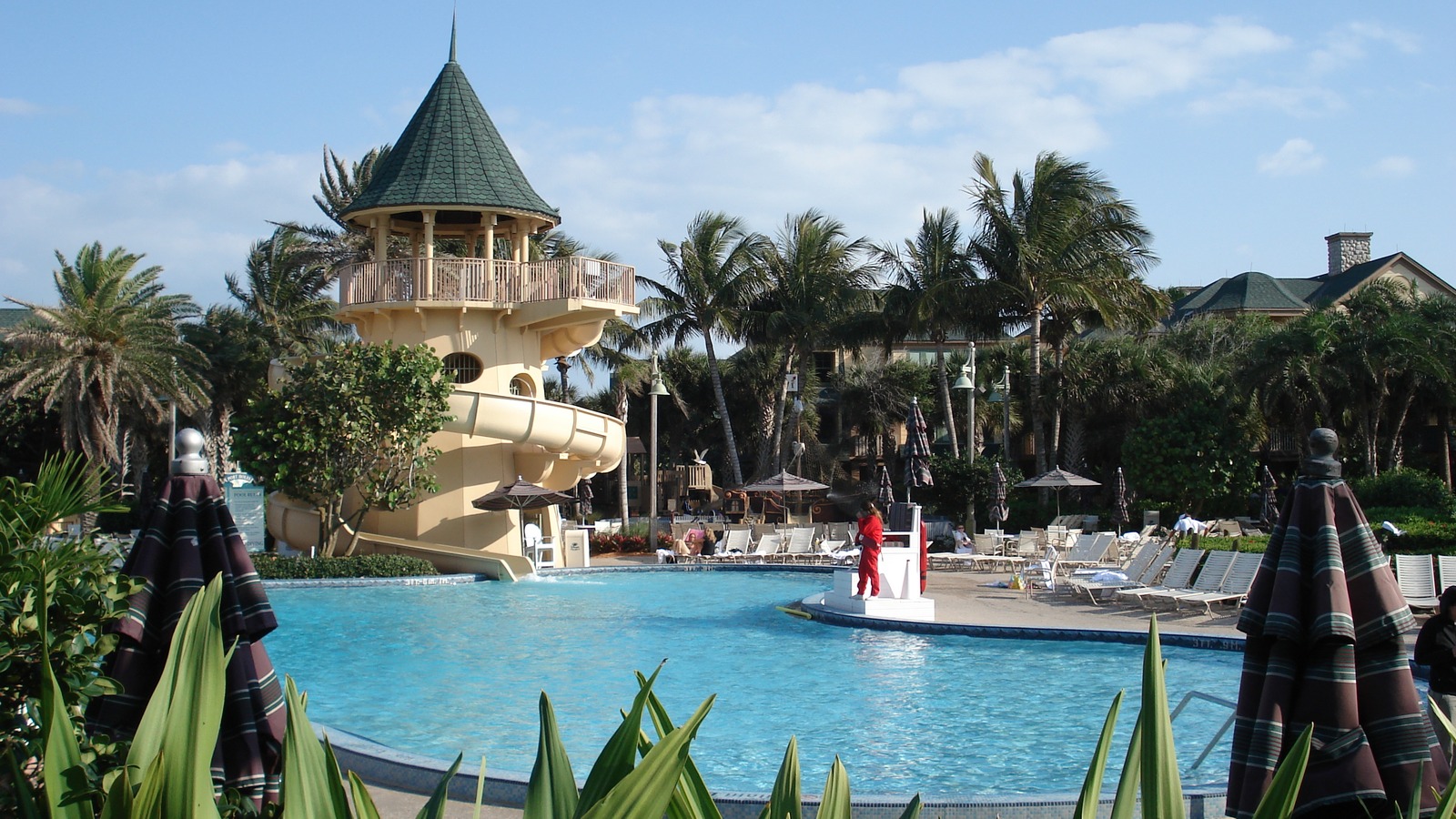 Pirate's Plunge water slide and Feature Pool at Disney's Vero Beach Resort