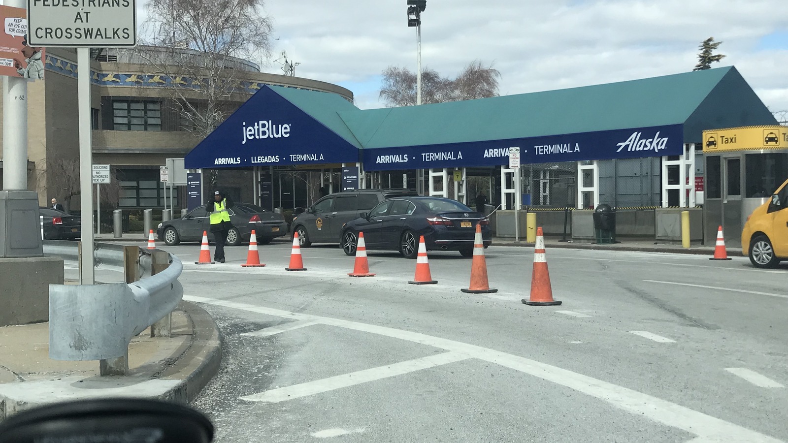 JetBlue aircraft and Marine Air Terminal at LaGuardia Airport
