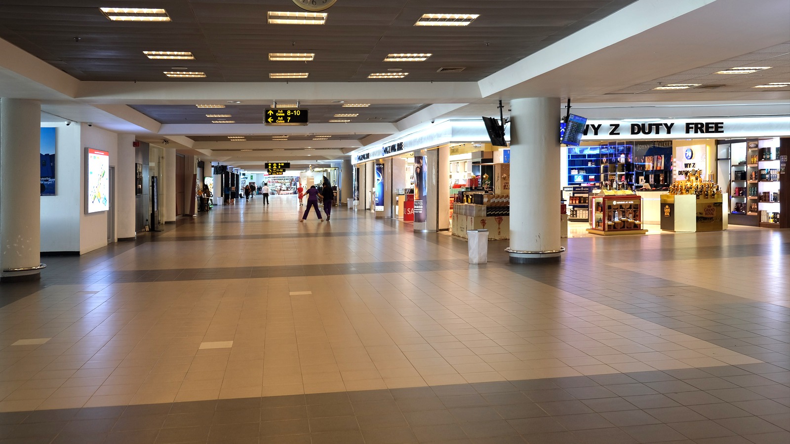 Interior of the terminal at Mandalay International Airport in Myanmar