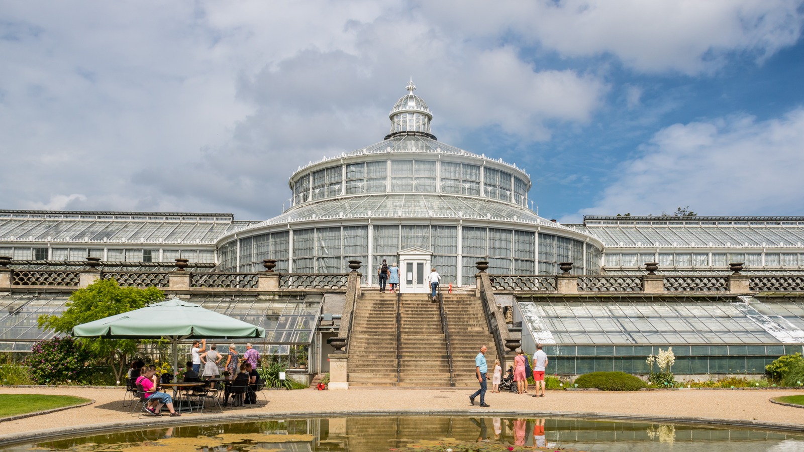 The Palm House greenhouse in Copenhagen Botanical Garden, on the Natural History Museum Denmark campus