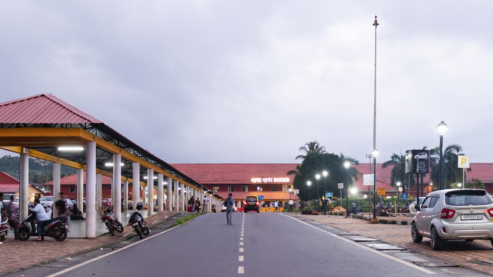Madgaon railway station entrance in Goa, photographed in August 2024, where train 06592 will begin its September 14 trip