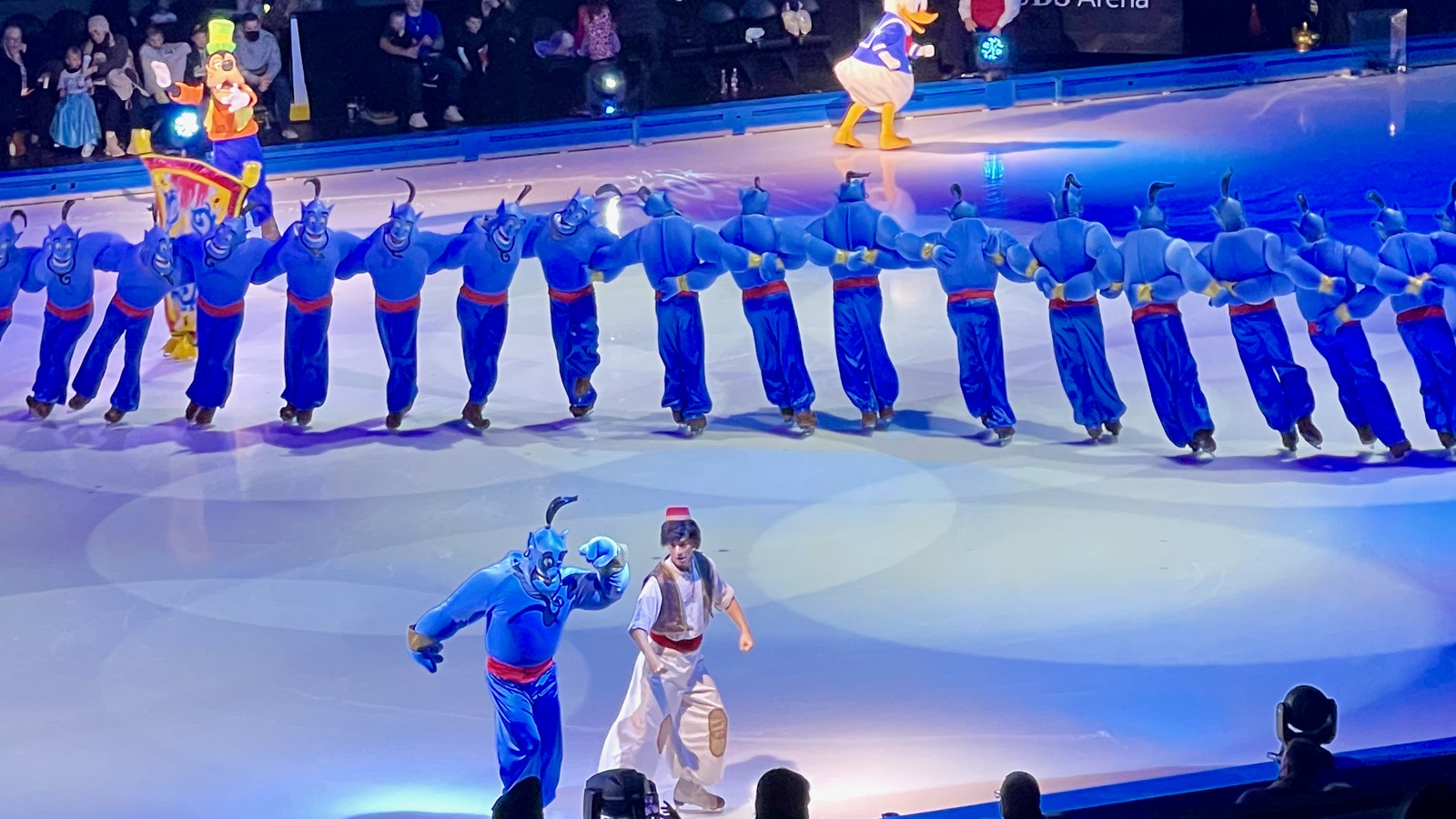 Disney On Ice performers in an archival 2022 production photograph