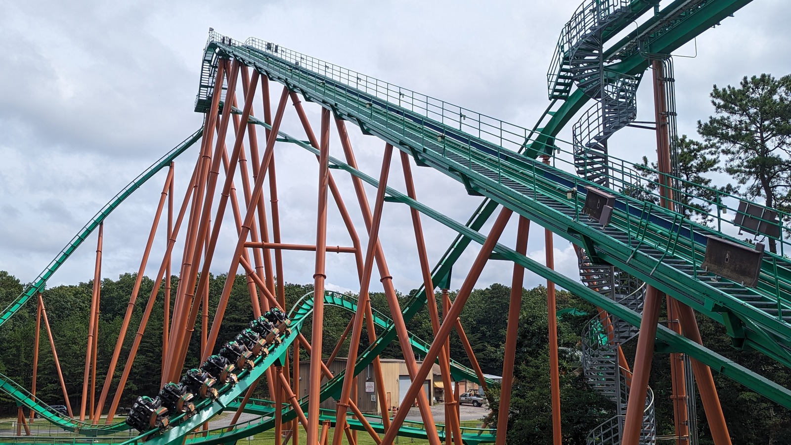 Medusa roller coaster at Six Flags Great Adventure, one of the parks participating in the preschool admission program